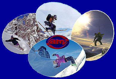 telemarking/snowboarding/skiing